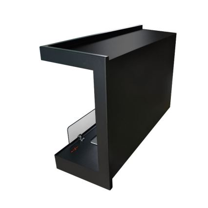 InFire - Kulma BIO takka 84x54 cm 3kW musta