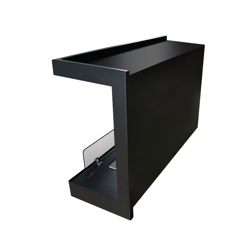 InFire - Kulma BIO takka 84x54 cm 3kW musta