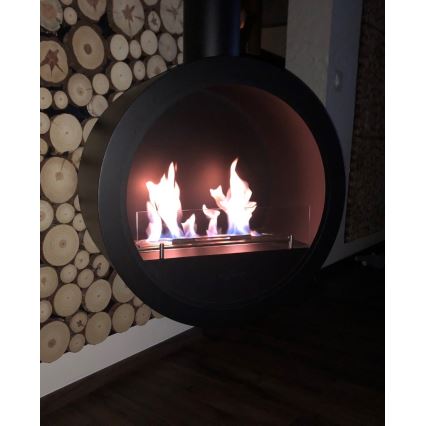 InFire - Riippuva BIO takka d. 70 cm 3kW musta