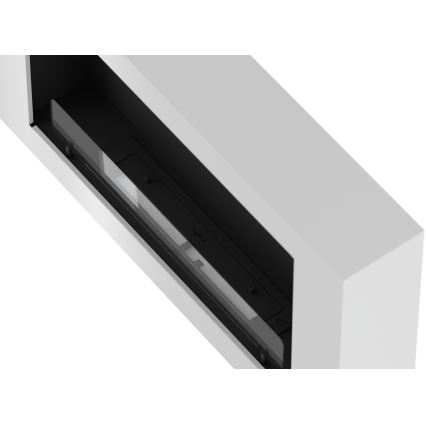 InFire - Seinä BIO takka 100x56 cm 3kW valkoinen