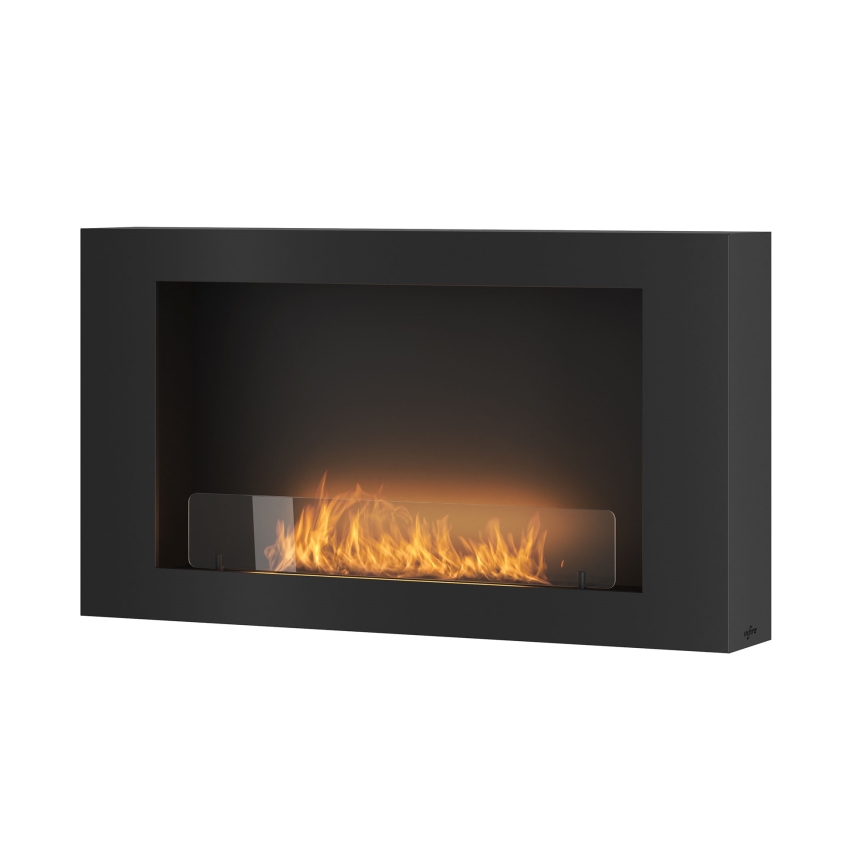 InFire - Seinä BIO takka 100x56 cm 3kW musta