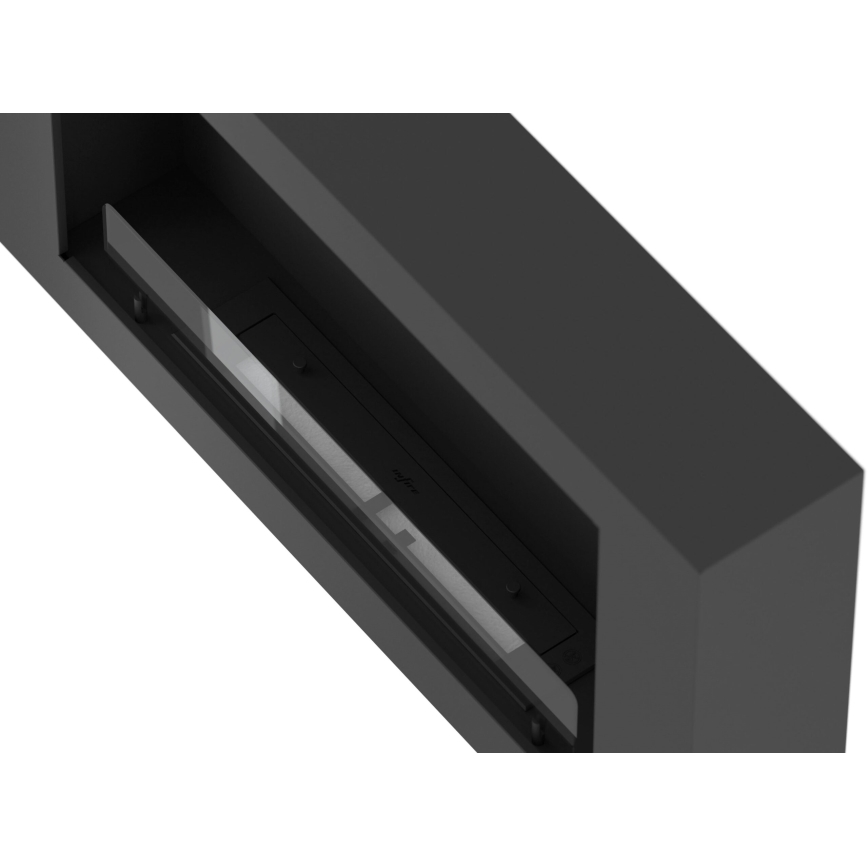 InFire - Seinä BIO takka 100x56 cm 3kW musta