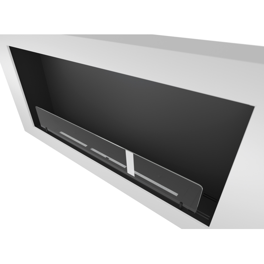 InFire - Seinä BIO takka 120x56 cm 3kW valkoinen