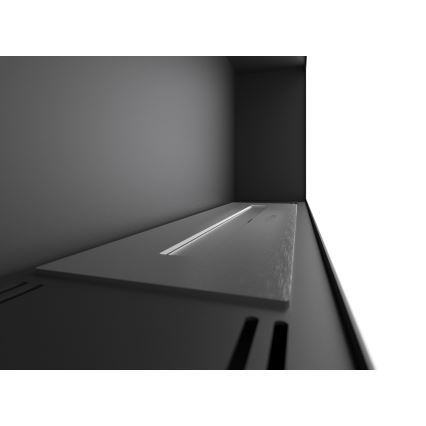 InFire - seinä BIO takka 44x91 cm 3kW musta