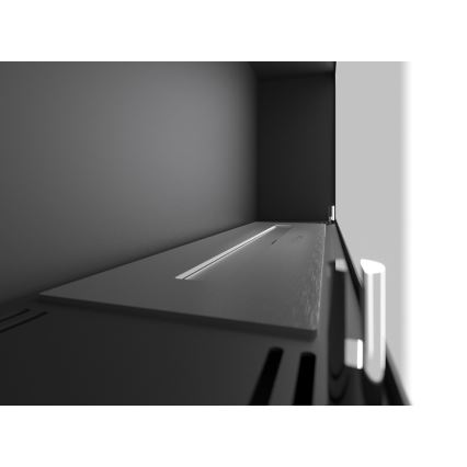 InFire - seinä BIO takka 44x91 cm 3kW musta