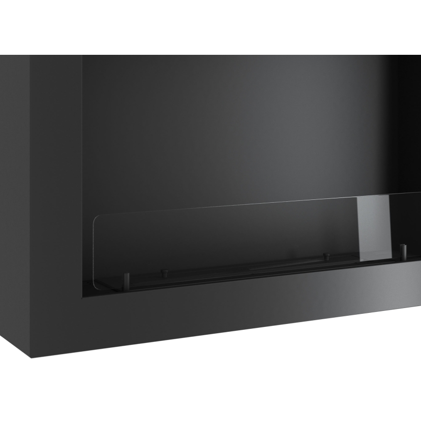 InFire - Seinä BIO takka 80x56 cm 3kW musta