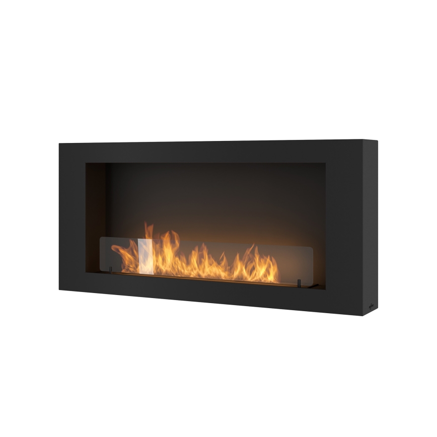 InFire - Seinä BIO takka120x56 cm 3kW musta