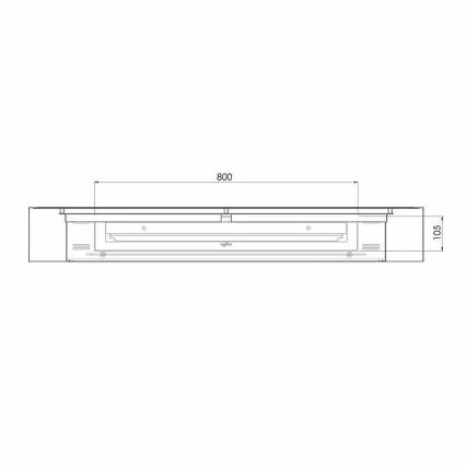 InFire - Seinä BIO takka120x56 cm 3kW musta
