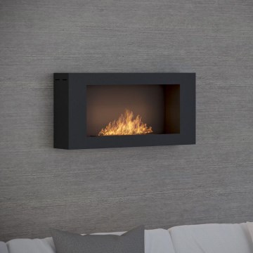 InFire - Seinälle asennettava BIO-takka 44x91 cm 3 kW musta