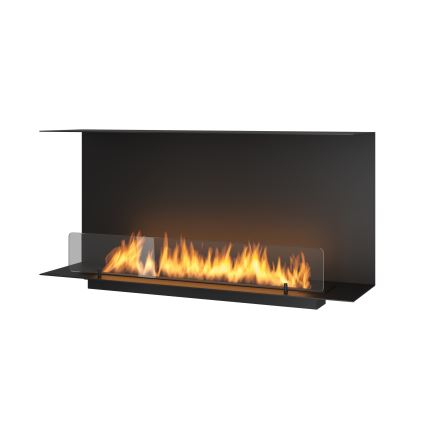 InFire - Sisäänrakennettu BIO takka 100x45 cm 3kW musta