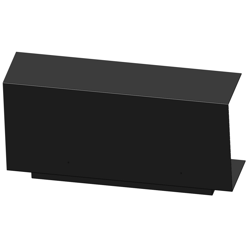 InFire - Sisäänrakennettu BIO takka 100x45 cm 3kW musta