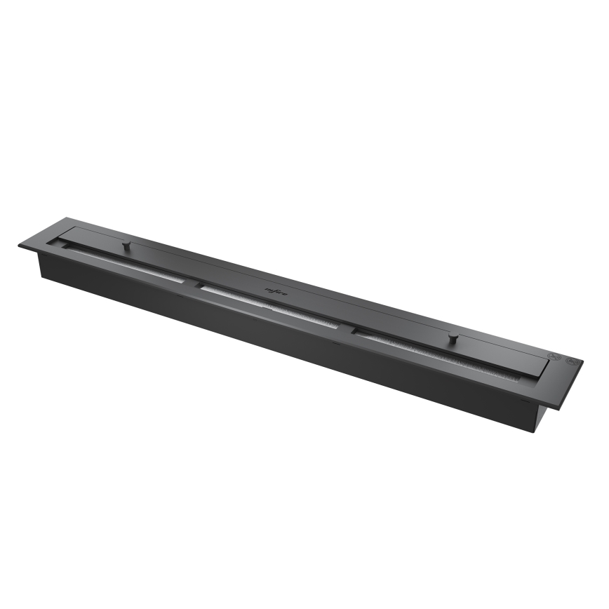 InFire - Sisäänrakennettu BIO takka 100x45 cm 3kW musta