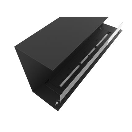 InFire - Sisäänrakennettu BIO takka 120x45 cm 3kW musta