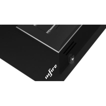 InFire - Sisäänrakennettu BIO takka 120x45 cm 3kW musta