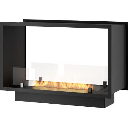 InFire - Sisäänrakennettu BIO takka 48,5x83,5 cm 3,5kW musta