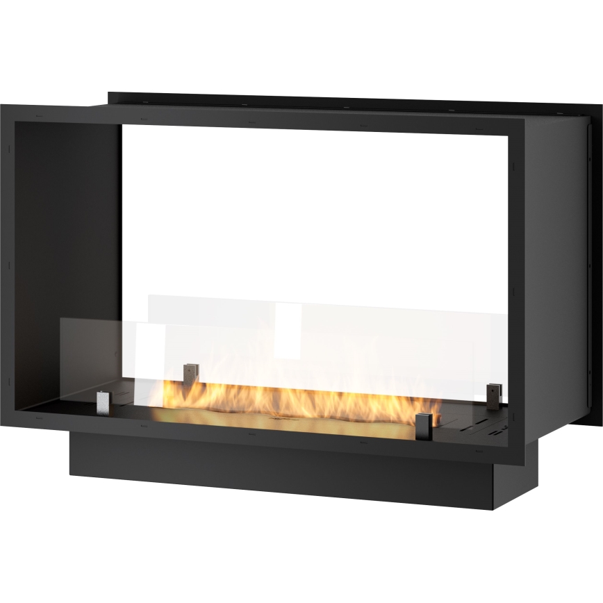 InFire - Sisäänrakennettu BIO takka 48,5x83,5 cm 3,5kW musta