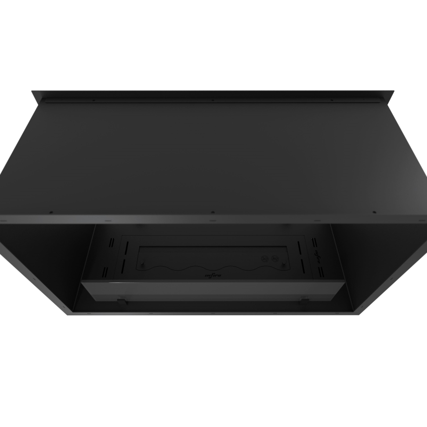 InFire - Sisäänrakennettu BIO takka 48,5x83,5 cm 3,5kW musta