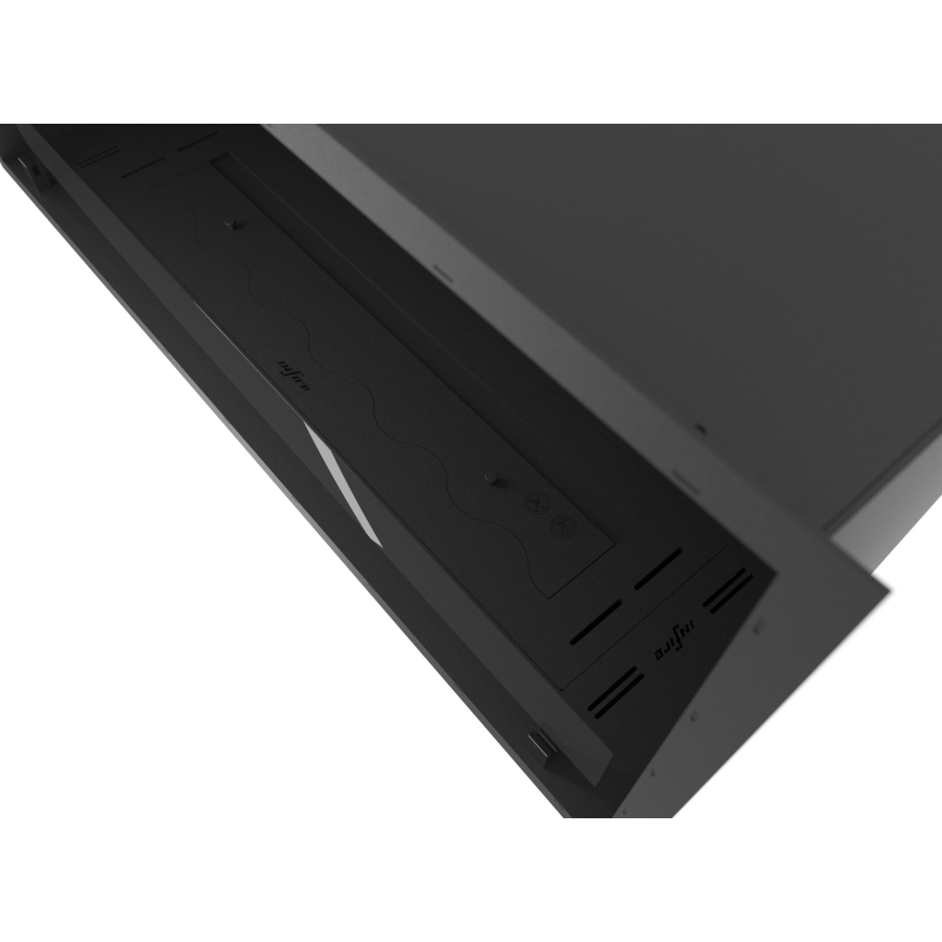 InFire - Sisäänrakennettu BIO takka 49,4x104,4 cm 6kW musta