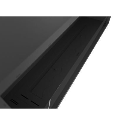 InFire - Sisäänrakennettu BIO takka 49,4x124,4 cm 6kW musta