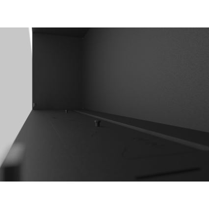 InFire - Sisäänrakennettu BIO takka 49,4x124,4 cm 6kW musta