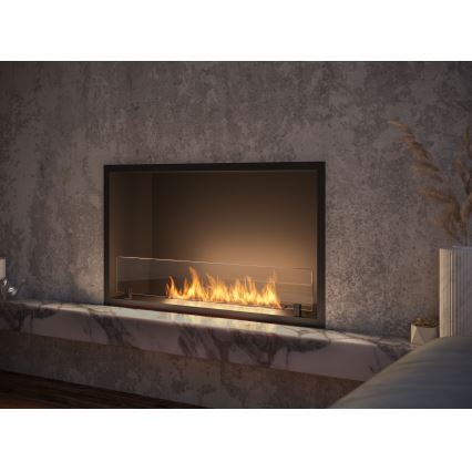 InFire - Sisäänrakennettu BIO takka 49,4x84,4 cm 3,5kW musta