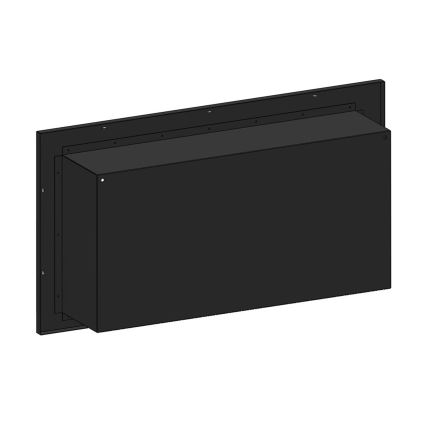 InFire - Sisäänrakennettu BIO takka 49x90 cm 3kW musta