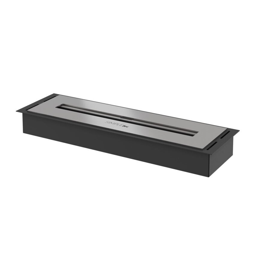 InFire - Sisäänrakennettu BIO takka 5,5x50 cm 3kW musta