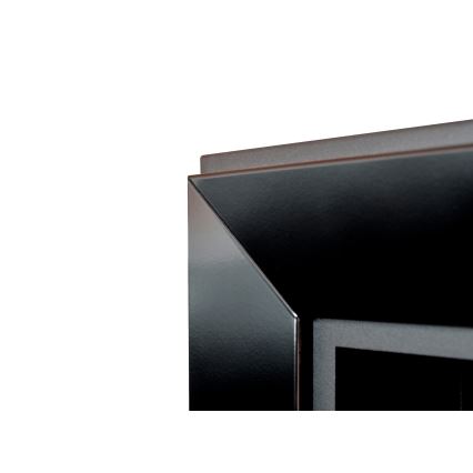 InFire - Sisäänrakennettu BIO takka 79x55 cm 3kW musta