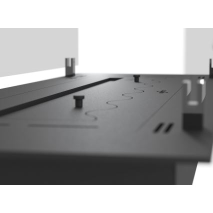 InFire - Sisäänrakennettu BIO takka 8,5x100 cm 6kW musta