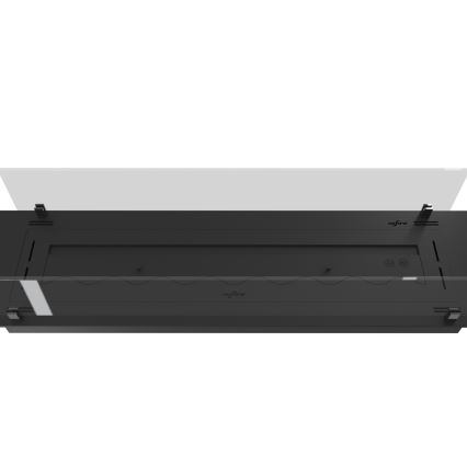 InFire - Sisäänrakennettu BIO takka 8,5x100 cm 6kW musta