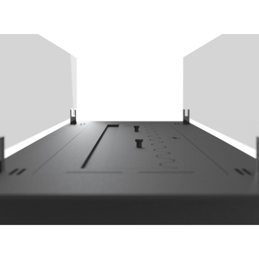 InFire - Sisäänrakennettu BIO takka 8,5x100 cm 6kW musta