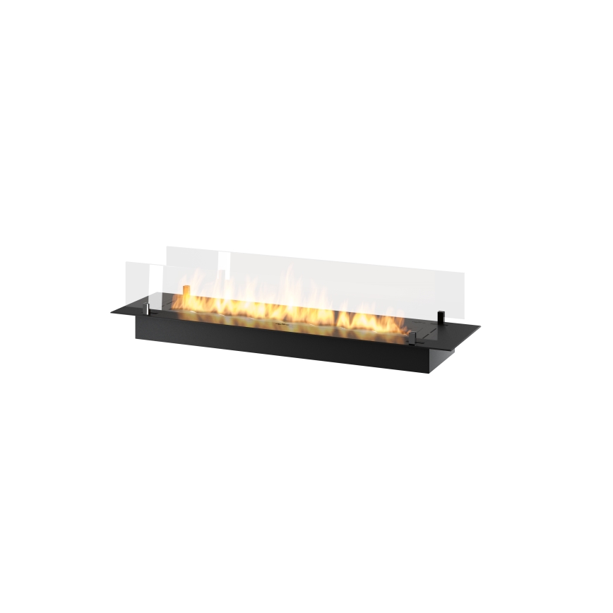InFire - Sisäänrakennettu BIO takka 8,5x120 cm 6kW musta