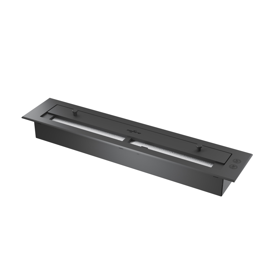 InFire - Sisäänrakennettu BIO takka 80x45 cm 3kW musta