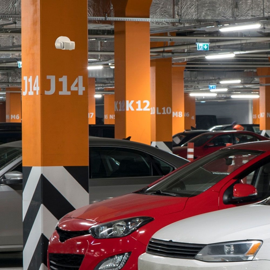 Infrapuna-ulkoliiketunnistin 180/360° 600W/230V IP65 valkoinen
