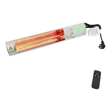 Infrapunalämmitin 1000/2000W/230V IP55 + kaukosäädin