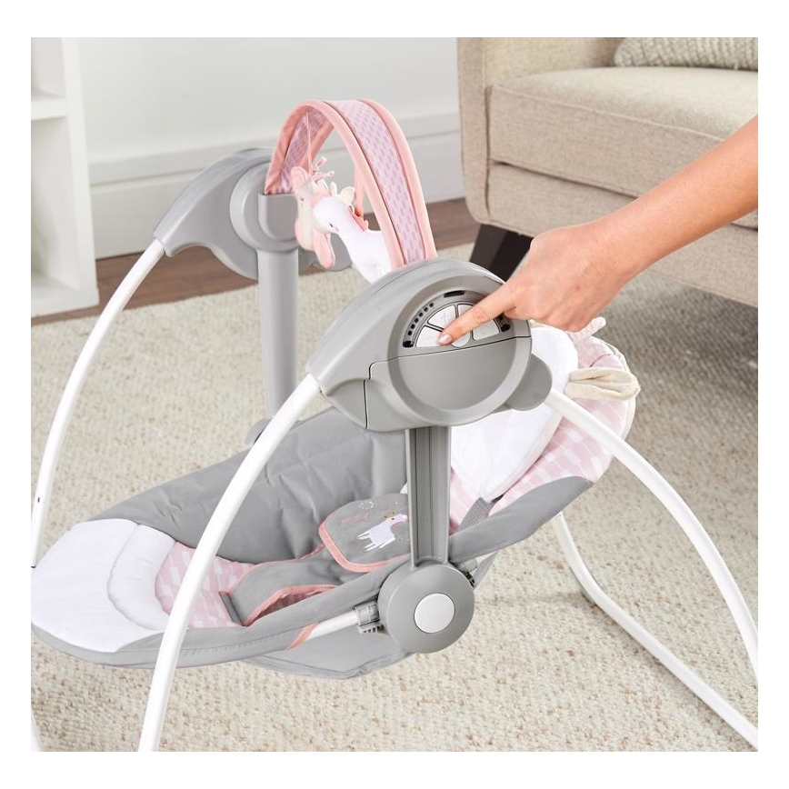 Ingenuity - Lasten keinu melodian kanssa FLORA THE UNICORN 4xLR14