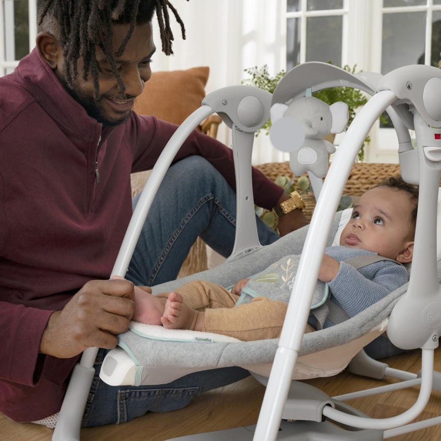 Ingenuity - Lasten värisevä keinu, jossa melodia 2-in-1 SWELL 4xD + 1xC