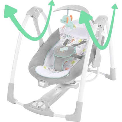 Ingenuity - Vauvan värisevä keinu melodialla 2in1 WIMBERLY 4xD + 1xC