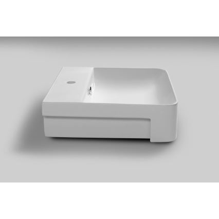 Isvea - Osittain upotettava pesuallas SOTT AQUA 59x49 cm keramiikka/valkoinen