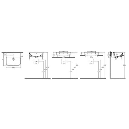 Isvea - SOTT AQUA pöytätason pesuallas 48x42 cm keramiikka/valkoinen