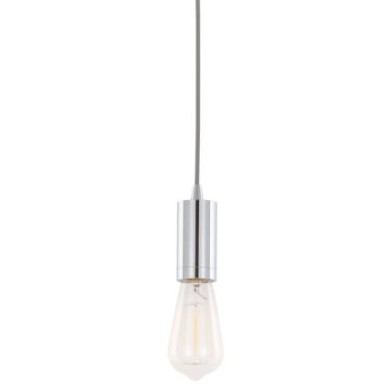ITALUX - Kattokruunu johdossa MODERNA 1xE27/60W/230V kiiltävä kromi