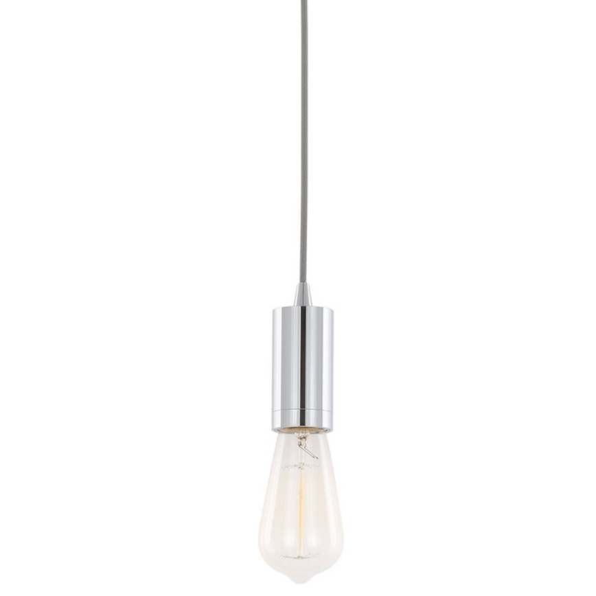 ITALUX - Kattokruunu johdossa MODERNA 1xE27/60W/230V kiiltävä kromi