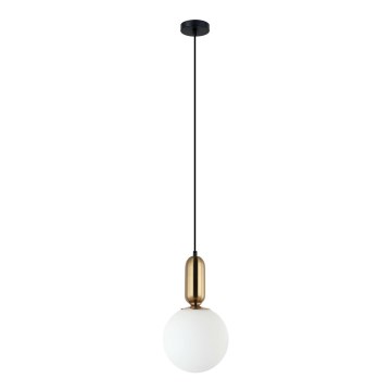 ITALUX - Kattokruunu johdossa ALDEVA 1xE27/40W/230V halkaisija 20 cm musta/pronssi