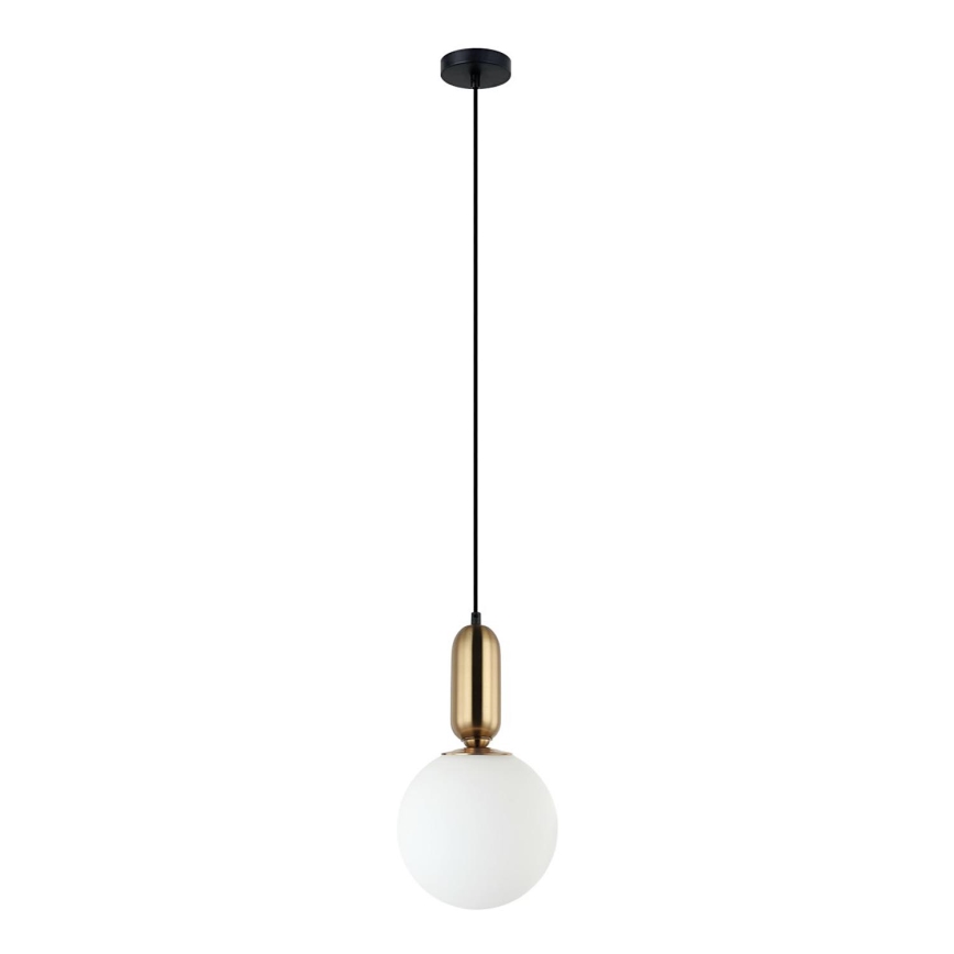 ITALUX - Kattokruunu johdossa ALDEVA 1xE27/40W/230V halkaisija 20 cm musta/pronssi