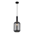 ITALUX - Kattokruunu johdossa ANTIOLA 1xE27/40W/230V halkaisija 20 cm musta