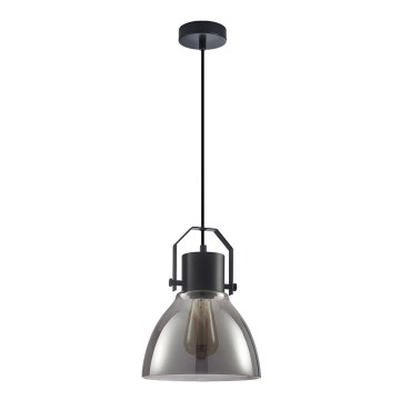 ITALUX - Kattokruunu johdossa DARLENA 1xE27/40W/230V musta