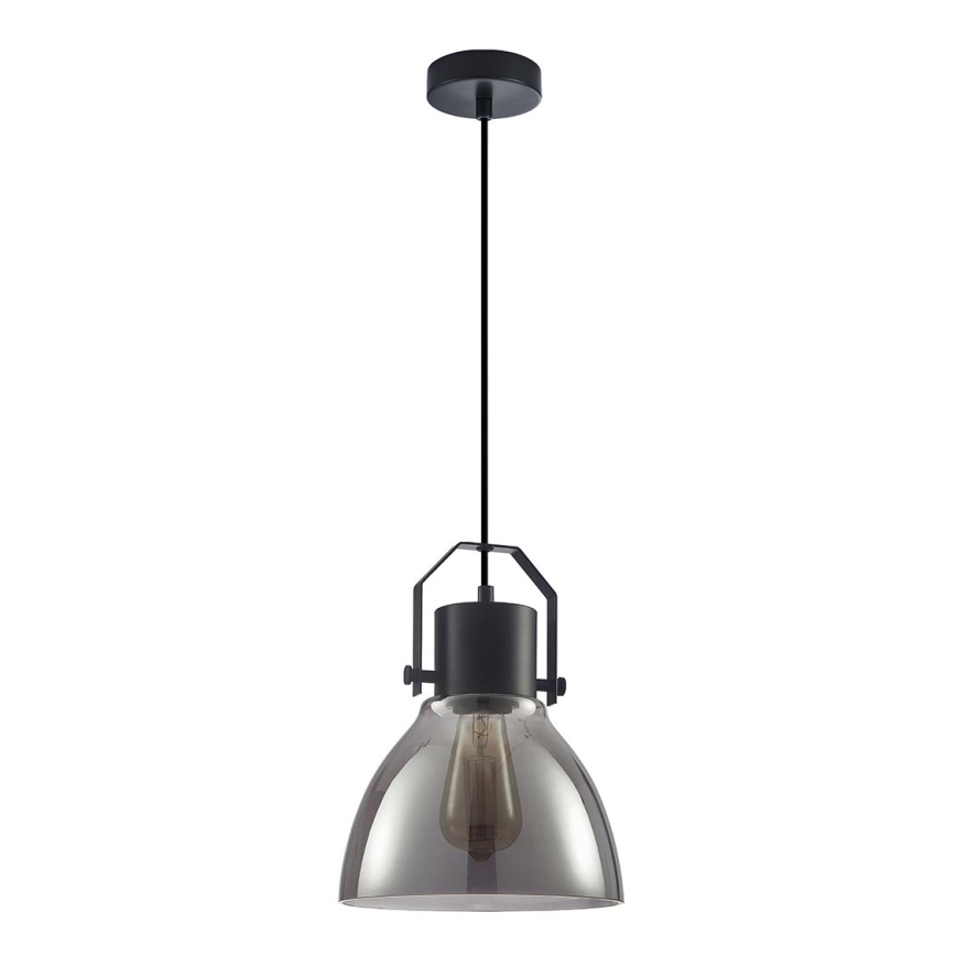 ITALUX - Kattokruunu johdossa DARLENA 1xE27/40W/230V musta