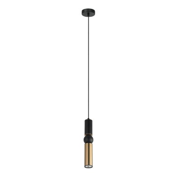 ITALUX - Kattokruunu johdossa ISIDORA 1xGU10/25W/230V musta/pronssi