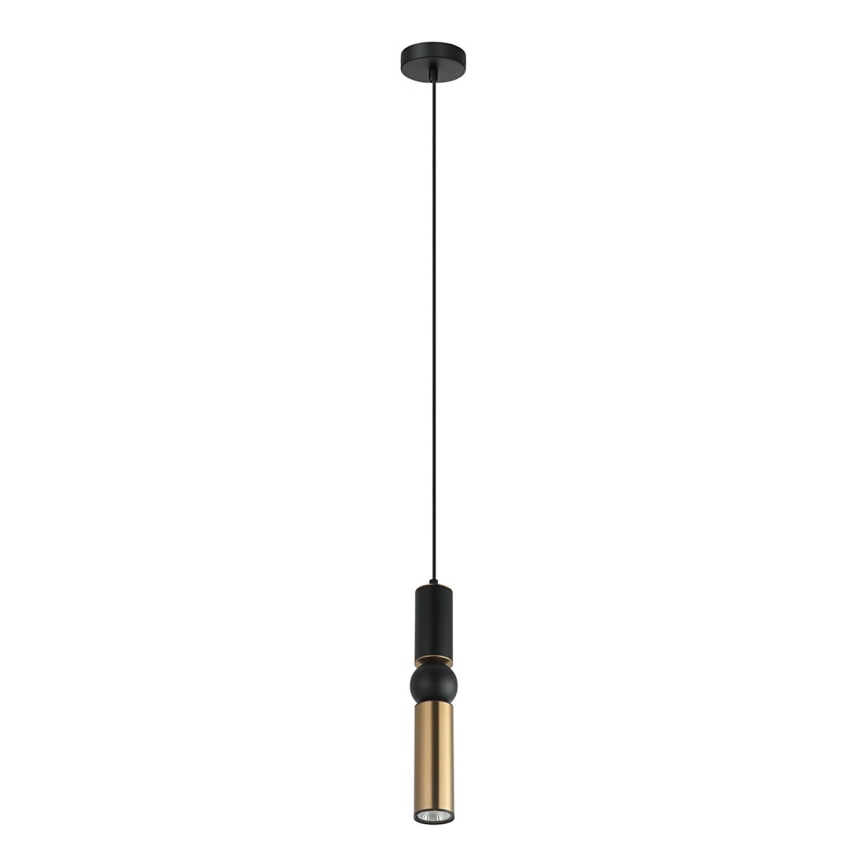 ITALUX - Kattokruunu johdossa ISIDORA 1xGU10/25W/230V musta/pronssi