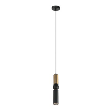 ITALUX - Kattokruunu johdossa ISIDORA 1xGU10/25W/230V musta/pronssi